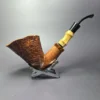 Mario Grandi Magnum Sandblasted Dublin Estate Briar Pipe, Italian Estates - Image 2