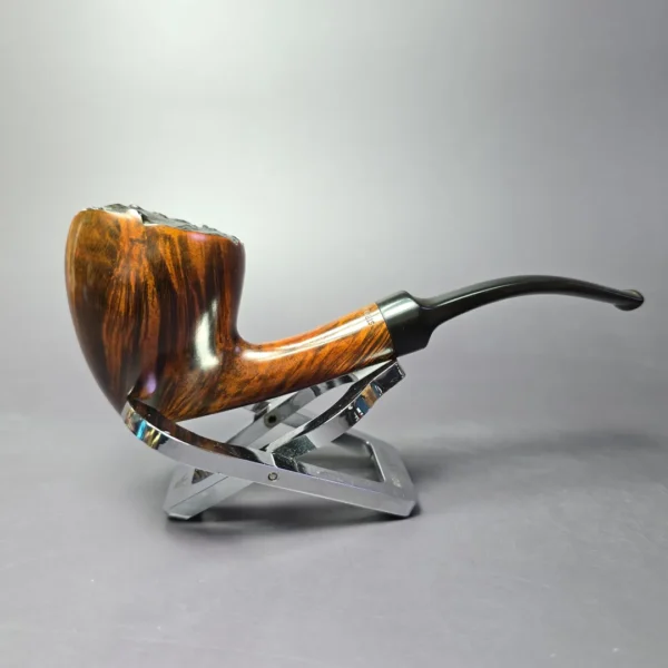WO Larsen Straight Grain 7 Smooth Acorn w/ Plateaux Estate Briar Pipe, Unsmoked - Image 2