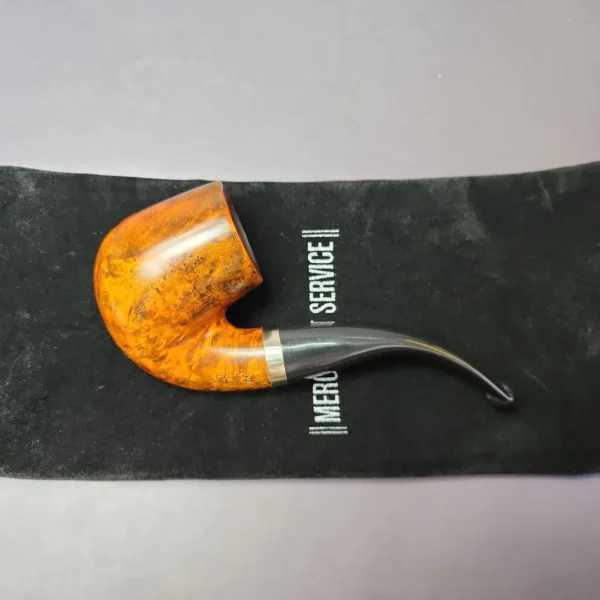 Merchant Service Smooth “Full Bent” Artisan Briar Pipe, New - Image 2