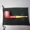 Sean Reum Glacier Sandblasted Billiard Estate Briar Pipe, New - Image 2