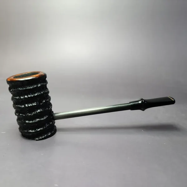 Eltang Basic by Tom Eltang, Rusticated Poker Estate Briar Pipe, Unsmoked - Image 2