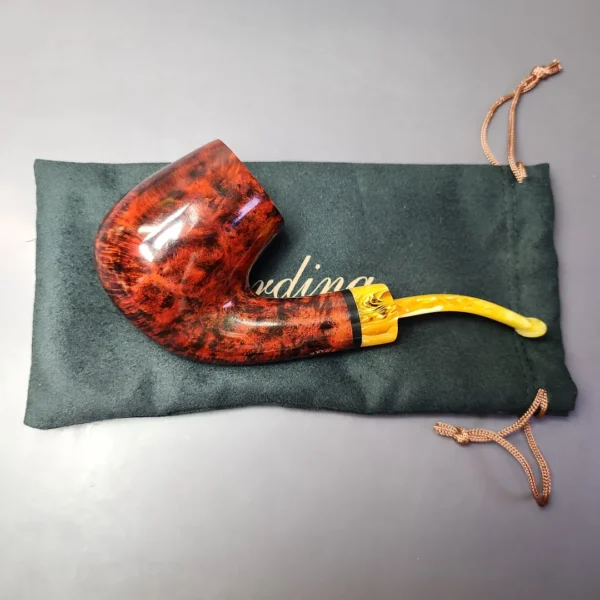 Nording B XL Smooth Bent Billiard Estate Briar Pipe, Unsmoked - Image 2