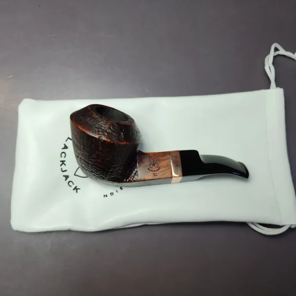 Morgan BlackJack 30 Sandblasted Bulldog Briar Pipe, New - Image 2