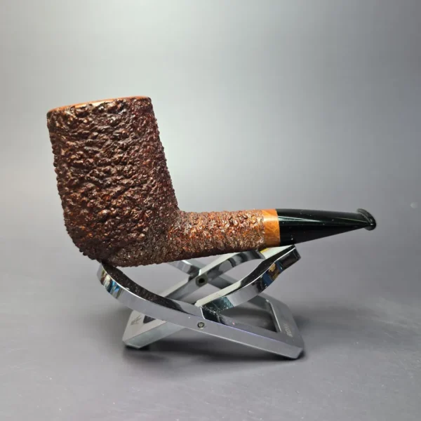 Walt Cannoy Cardinal House Munn E24 Rusticated Nosewarmer Handmade Briar Pipe, New - Image 2