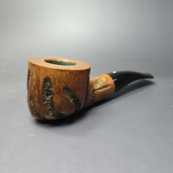 Kaywoodie Handmade “Paul Bunyan” Rusticated Pot Estate Briar Pipe, American Estates - Image 2