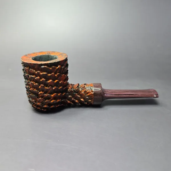 Eclesias Sandblasted Nosewarmer Pot Handmade Briar Pipe, New - Image 2