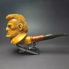 MBSD Meerschaum Masters by Karahan Abraham Lincoln Block Meerschaum Pipe, Briar-Mortise - Image 2