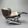 Morgan BlackJack 30 Sandblasted Bulldog Briar Pipe, New - Image 2