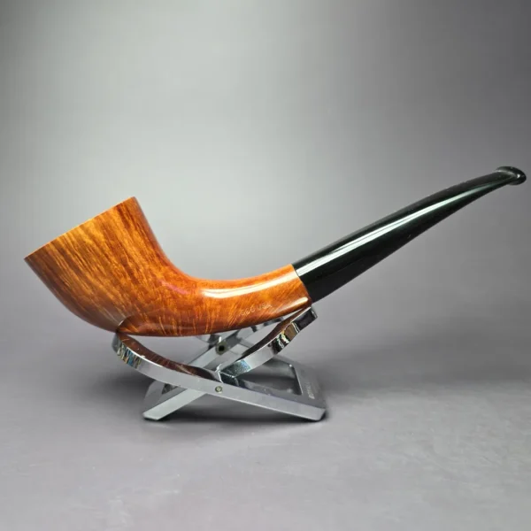 Dave Neeb Smooth Horn Handmade Briar Pipe, New - Image 2