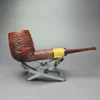 Smith House Sandblasted Billiard w/ Boxwood Handmade Briar Pipe, New - Image 2