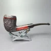 James Upshall Bark Group 6 Rusticated Rhodesian Estate Briar Pipe, Unsmoked - Image 3