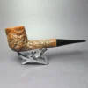 Custom-Bilt Mincer Era XL Rusticated Filter Billiard Estate Briar Pipe, - Image 3