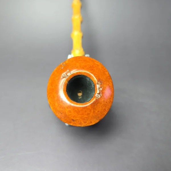 HS Studio Signature Smooth Bamboo Dublin Estate Briar Pipe, Unsmoked - Image 3