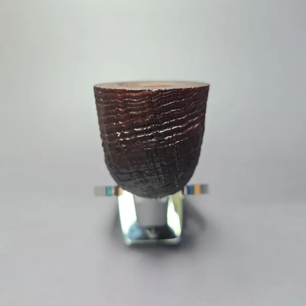 Chacom Select Straight Grain X Sandblasted Pot Estate Briar Pipe, Unsmoked - Image 3