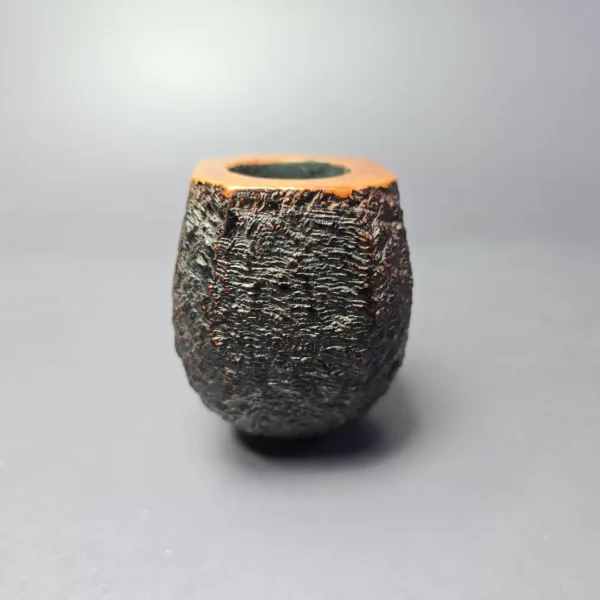 Ferndown Bark 3 Star Rusticated Panel Apple Estate Briar Pipe, English Estates - Image 3