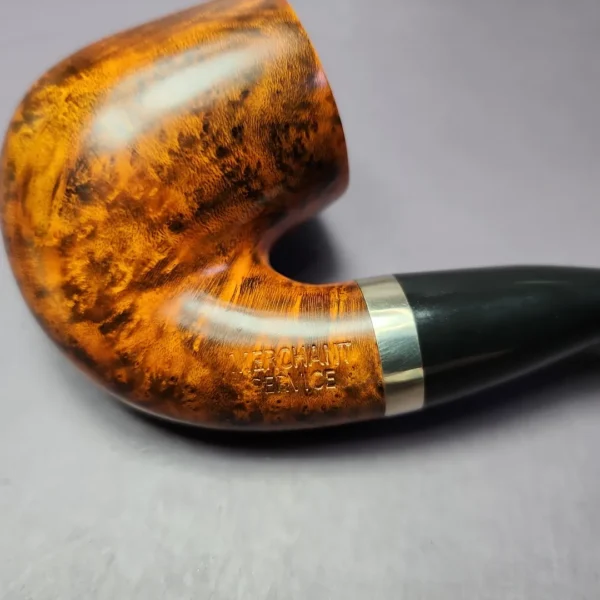 Merchant Service Smooth “Full Bent” Artisan Briar Pipe, New - Image 3