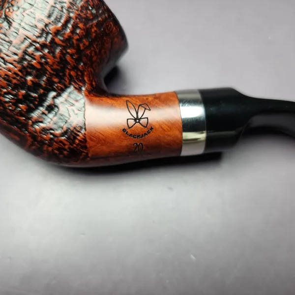 Morgan BlackJack 20 Sandblasted Dublin Briar Pipe, New - Image 3