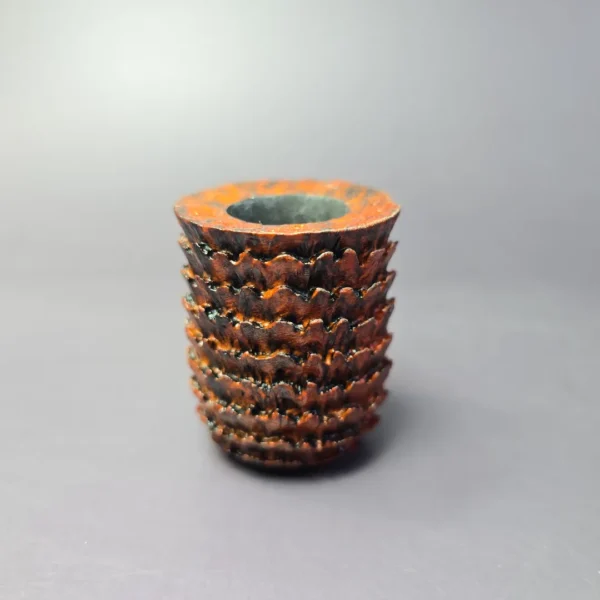 Eclesias Sandblasted Nosewarmer Pot Handmade Briar Pipe, New - Image 3