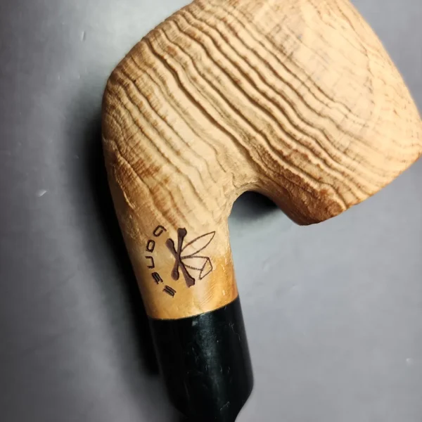 Morgan Bones Sandblasted Oom Paul Briar Pipe, New - Image 3