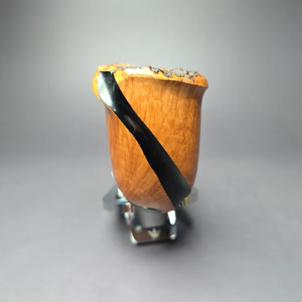 Nording Spiral Partially Rusticated Freehand Estate Briar Pipe, Unsmoked - Image 3