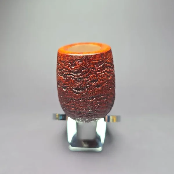 Smith House Sandblasted Billiard w/ Boxwood Handmade Briar Pipe, New - Image 3