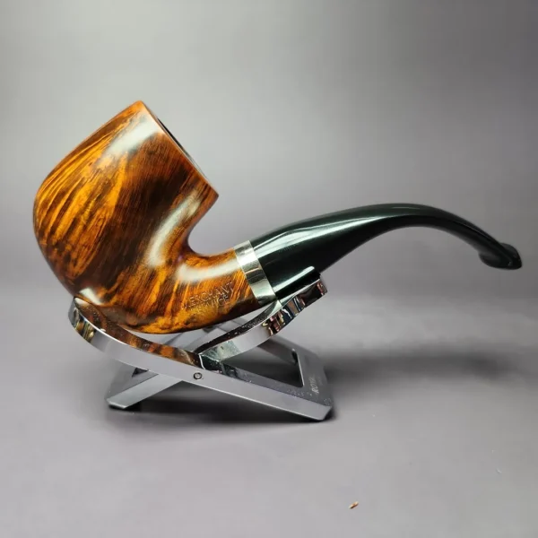 Merchant Service Smooth “Full Bent” Bent Billiard Artisan Briar Pipe, New - Image 3