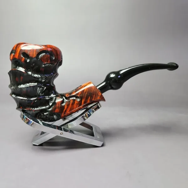 Nording Abstract Rusticated Freehand Briar Pipe, Unsmoked - Image 3