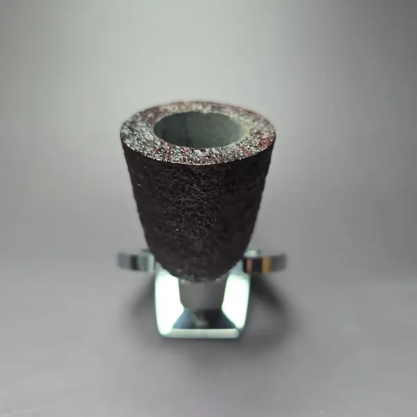Briarworks Classic C61 Crimson Sandblasted Dublin w/ Black Stem Briar Pipe, New - Image 3