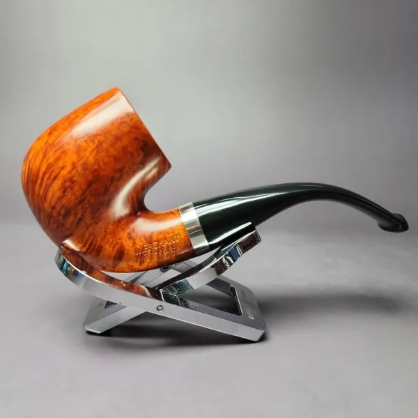 Merchant Service Smooth “Full Bent” Bent Billiard Artisan Briar Pipe, New - Image 3