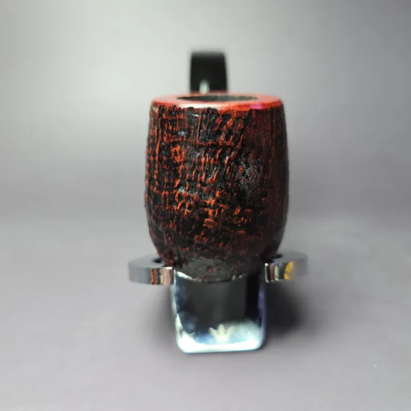 Caminetto 2020/2021 Sandblasted Bent Billiard Estate Briar Pipe, Italian Estates - Image 4