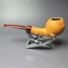 Sean Reum Sandblasted Apple Handmade Briar Pipe, New - Image 4