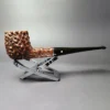 Kaywoodie Natural Burl Rusticated Opera Estate Briar Pipe, American Estates - Image 4