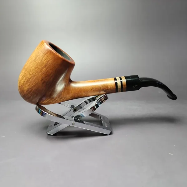 Vipirati 1 Clover Smooth Bent Billiard Estate Briar Pipe, Italian Estates - Image 2