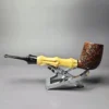 HS Studio Roadtown Bamboo Billiard Estate Briar Pipe, Chinese Estates - Image 4