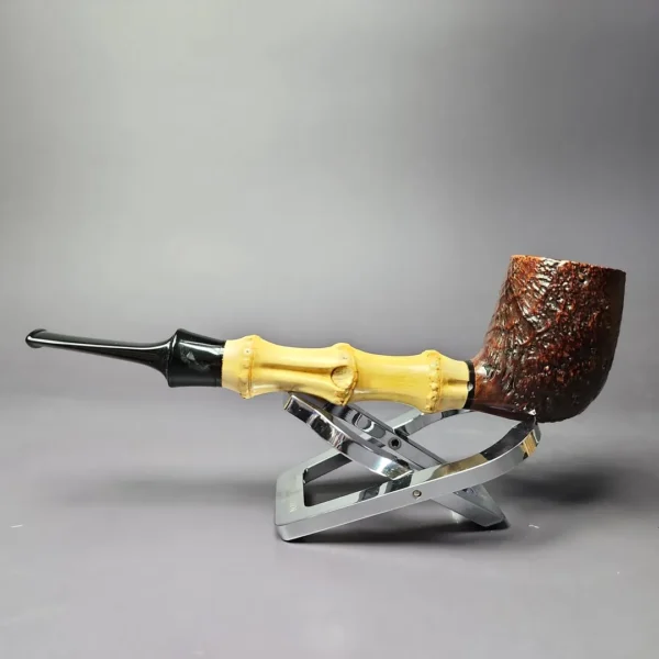 HS Studio Roadtown Bamboo Billiard Estate Briar Pipe, Chinese Estates - Image 4