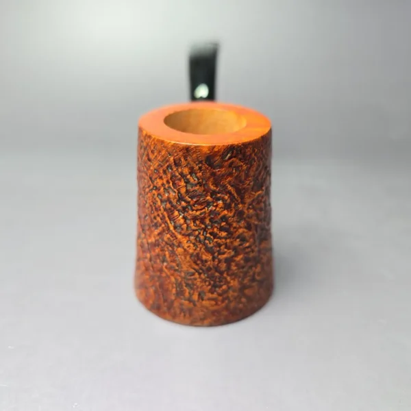 Ascorti Sabbia Di Oro Sandblasted Cherrywood Sitter Estate Briar Pipe, Unsmoked - Image 4