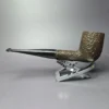 Merchant Service Originals by G. Polla Sandblasted Large Billiard Briar Pipe, New - Image 4