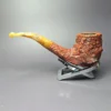 Savinelli Estella Rusticated Freehand Brandy Estate Briar Pipe, Unsmoked - Image 4