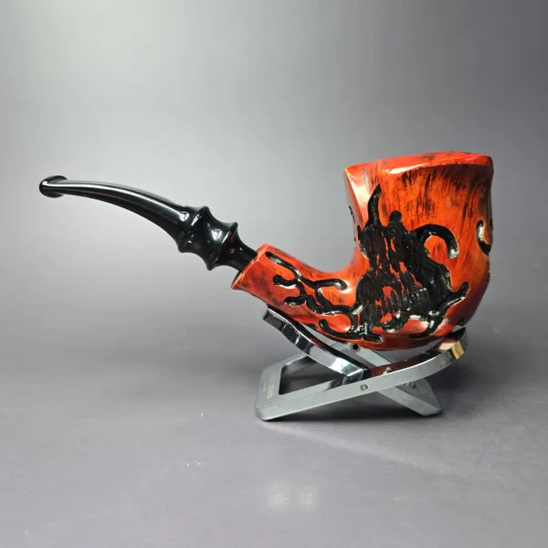 Nording Partially Rusticated Freehand Estate Briar Pipe, Unsmoked - Image 4