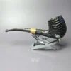 la Biota "Economica" Rusticated Acorn w/ Olivewood Handmade Briar Pipe, New - Image 4