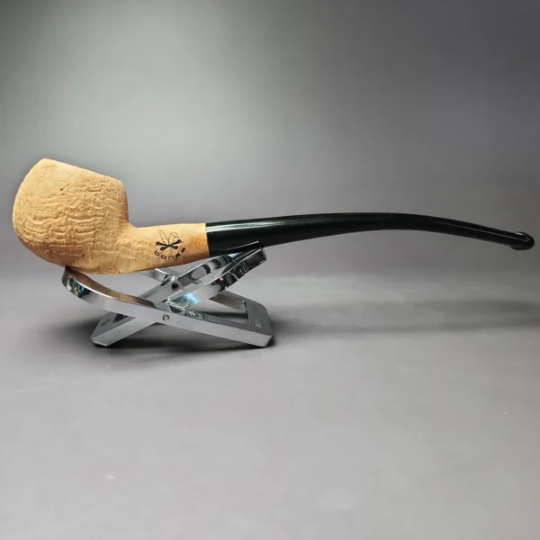 Morgan Bones Sandblasted Churchwarden Briar Pipe, New - Image 4