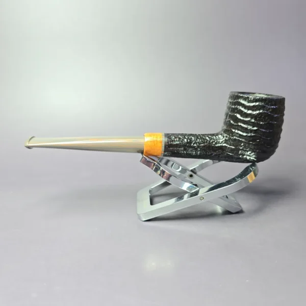 la Biota "Economica" Rusticated Billiard Handmade Briar Pipe, New - Image 4