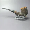Savinelli Roma 606 KS Rusticated Bent Billiard Estate Briar Pipe, Italian Estates 6mm - Image 4