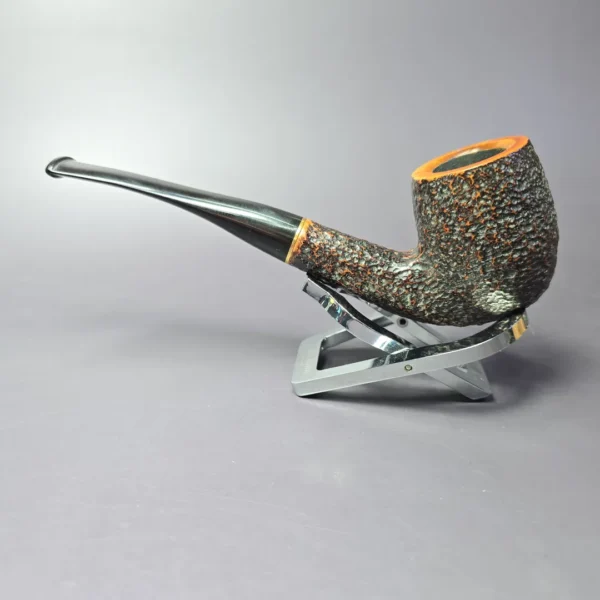Savinelli Roma 606 KS Rusticated Bent Billiard Estate Briar Pipe, Italian Estates 6mm - Image 4