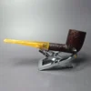 Sean Reum Glacier Sandblasted Featherweight Billiard Briar Pipe, New - Image 4