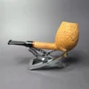 Proxima by Piero Vitale Natural Sandblasted Egg Briar Pipe, New - Image 4