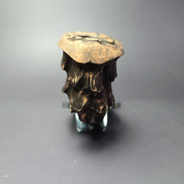 Nording Spruce Partially Rusticated Freehand Estate Briar Pipe, Unsmoked - Image 4