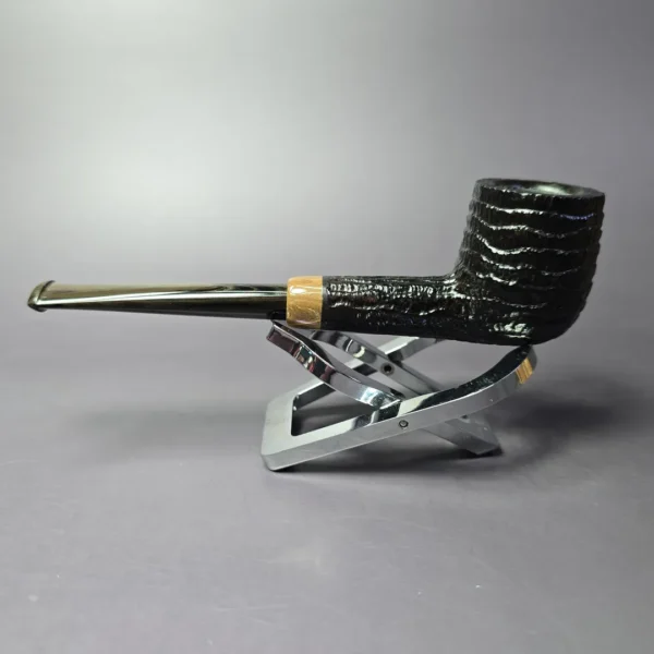 la Biota "Economica" Rusticated Billiard Handmade Briar Pipe, New - Image 4