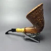 Mario Grandi Magnum Sandblasted Dublin Estate Briar Pipe, Italian Estates - Image 4