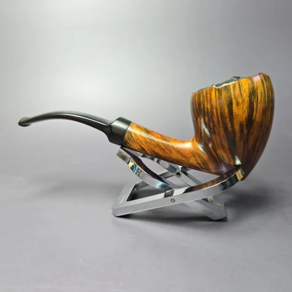 WO Larsen Straight Grain 7 Smooth Acorn w/ Plateaux Estate Briar Pipe, Unsmoked - Image 4